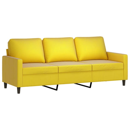 Set di Divani 2 pz con Cuscini giallo in Velluto