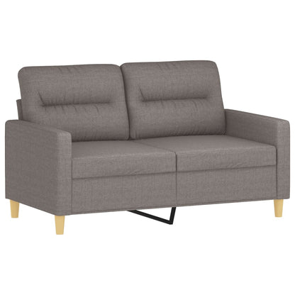 Set Divani 4 pz con Cuscini Tortora in Tessuto