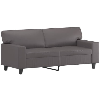 Set di Divani 2 pz Grigio in Similpelle