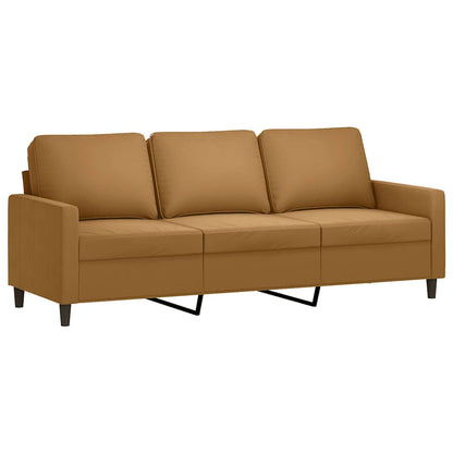 Set di Divani 4 pz Marrone in Velluto