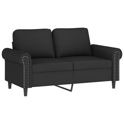 Set di Divani 4 pz con Cuscini Nero in Velluto