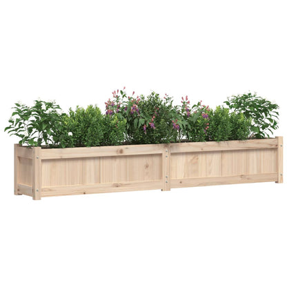 Fioriera da Giardino 180x31x31 cm in Legno Massello di Pino