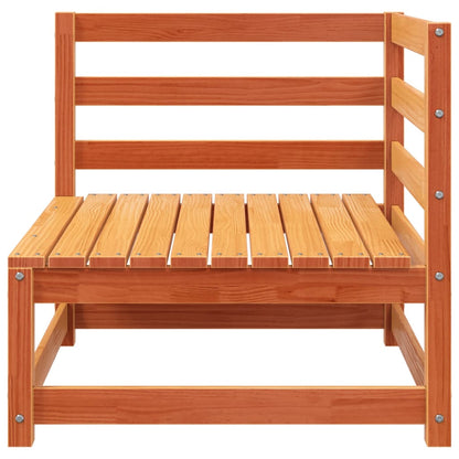 Divano Angolare Giardino Marrone Cera 70x70x67cm Massello Pino