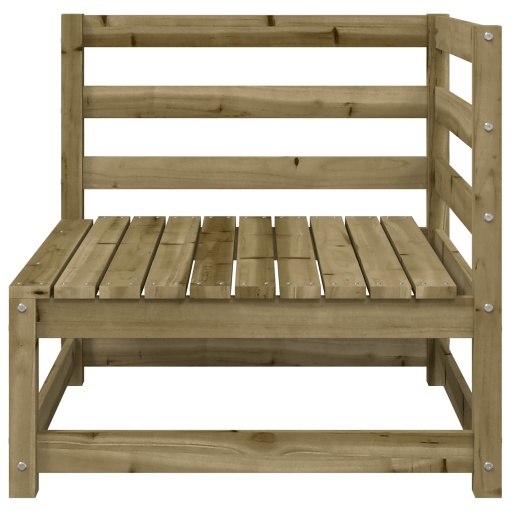 Divano Angolare da Giardino 70x70x67 cm Legno Pino Impregnato