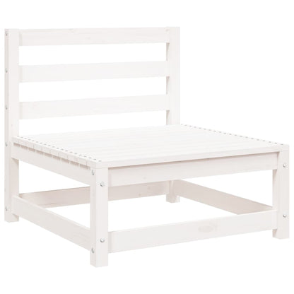 Divano Giardino Senza Braccioli Bianco 70x70x67cm Massello Pino