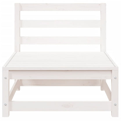 Divano Giardino Senza Braccioli Bianco 70x70x67cm Massello Pino