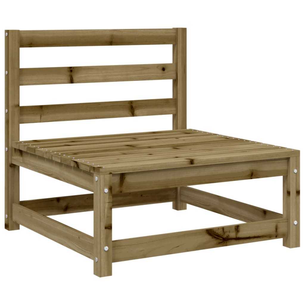 Divano da Giardino Senza Braccioli 70x70x67 cm Pino Impregnato