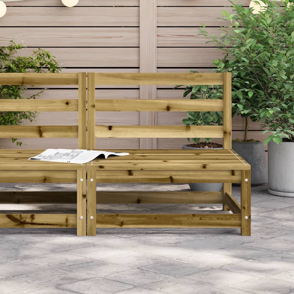Divano da Giardino Senza Braccioli 70x70x67 cm Pino Impregnato