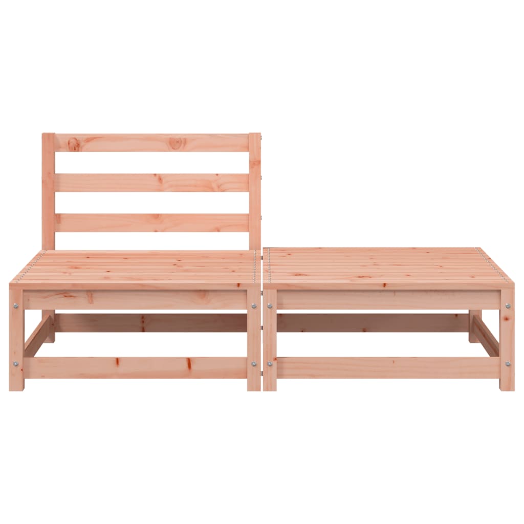 Divano Giardino Senza Braccioli con Poggiapiedi Legno Douglas