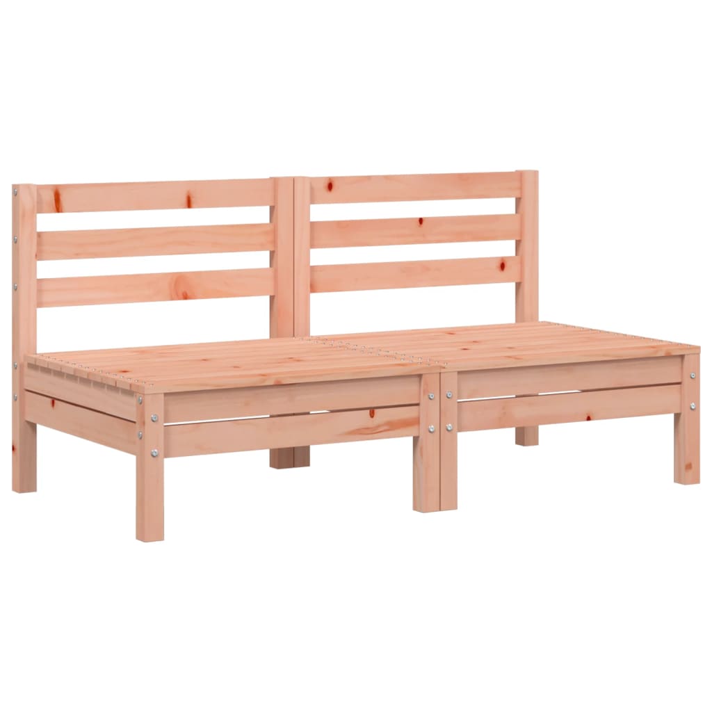 Divani Senza Braccioli da Giardino 2pz Legno Massello Douglas