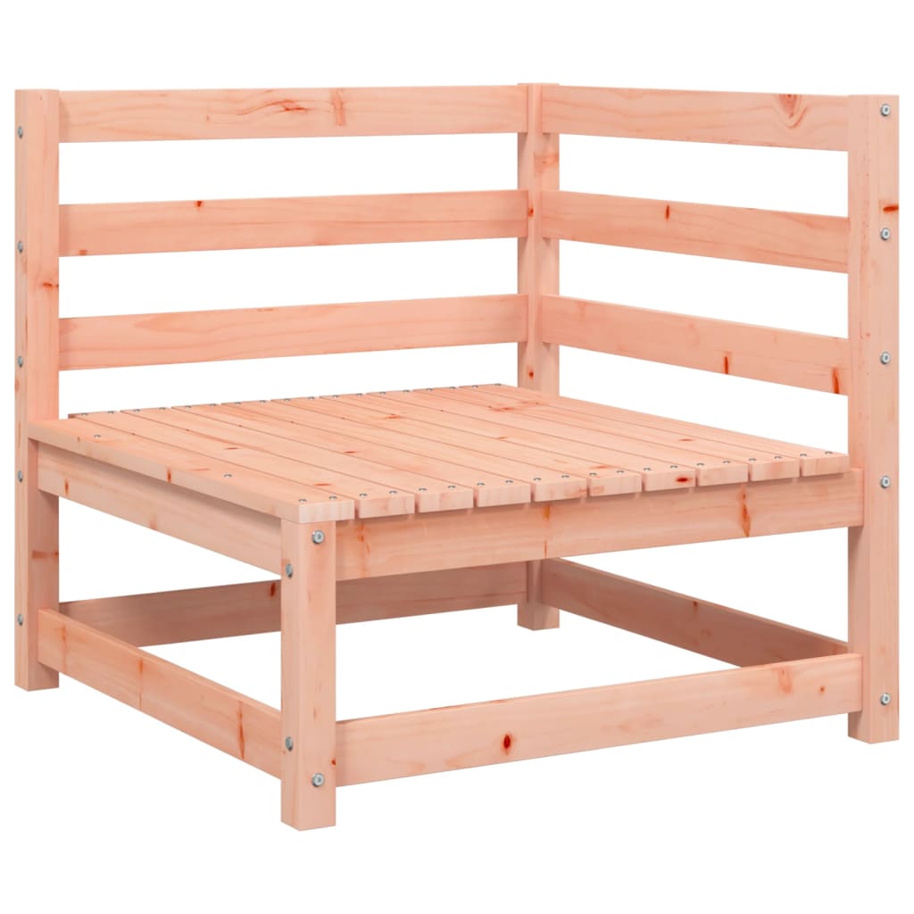 Divano Angolare da Giardino con Cuscini Legno Massello Douglas