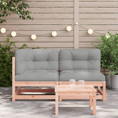 Divano da Giardino con Cuscini 2 Posti Legno Massello Douglas