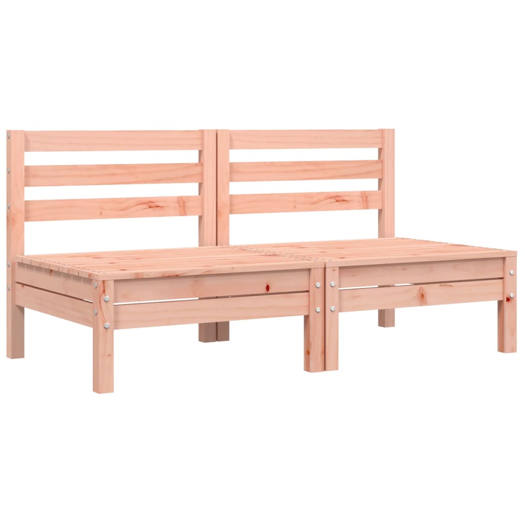 Divani Giardino Senza Braccioli con Cuscini 2 pz Legno Douglas