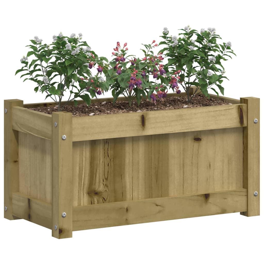 Fioriere da Giardino 2 pz in Legno di Pino Impregnato