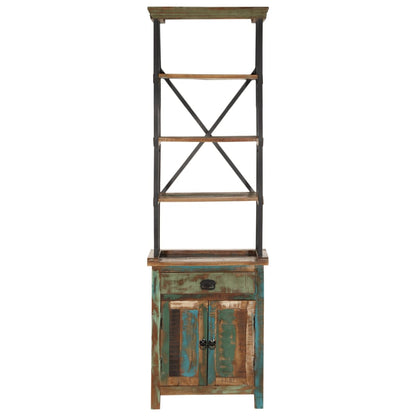 Credenza 55x30x180 cm in Legno Massello di Recupero