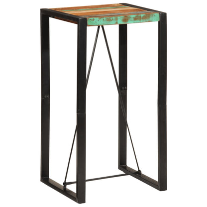 Tavolo da Bar 60x55x110 cm in Legno Massello di Recupero