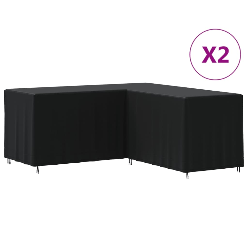 Coperture per Divano a L 2pz 215x215x80 cm 420D Tessuto Oxford