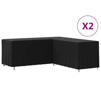Coperture per Divano a L 2pz 254x254x80 cm 420D Tessuto Oxford