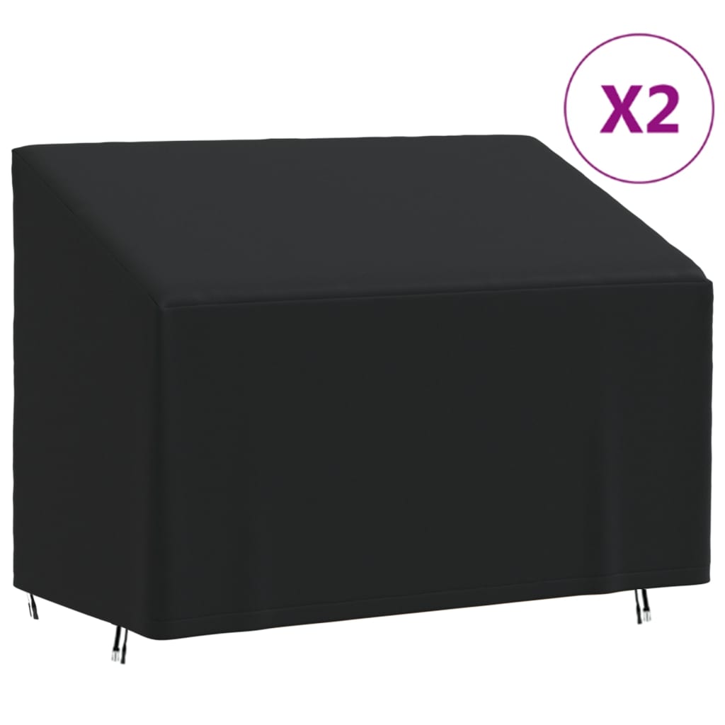 Coperture per Panca a 2 Posti 2pz 134x70x65/94 cm 420D Oxford
