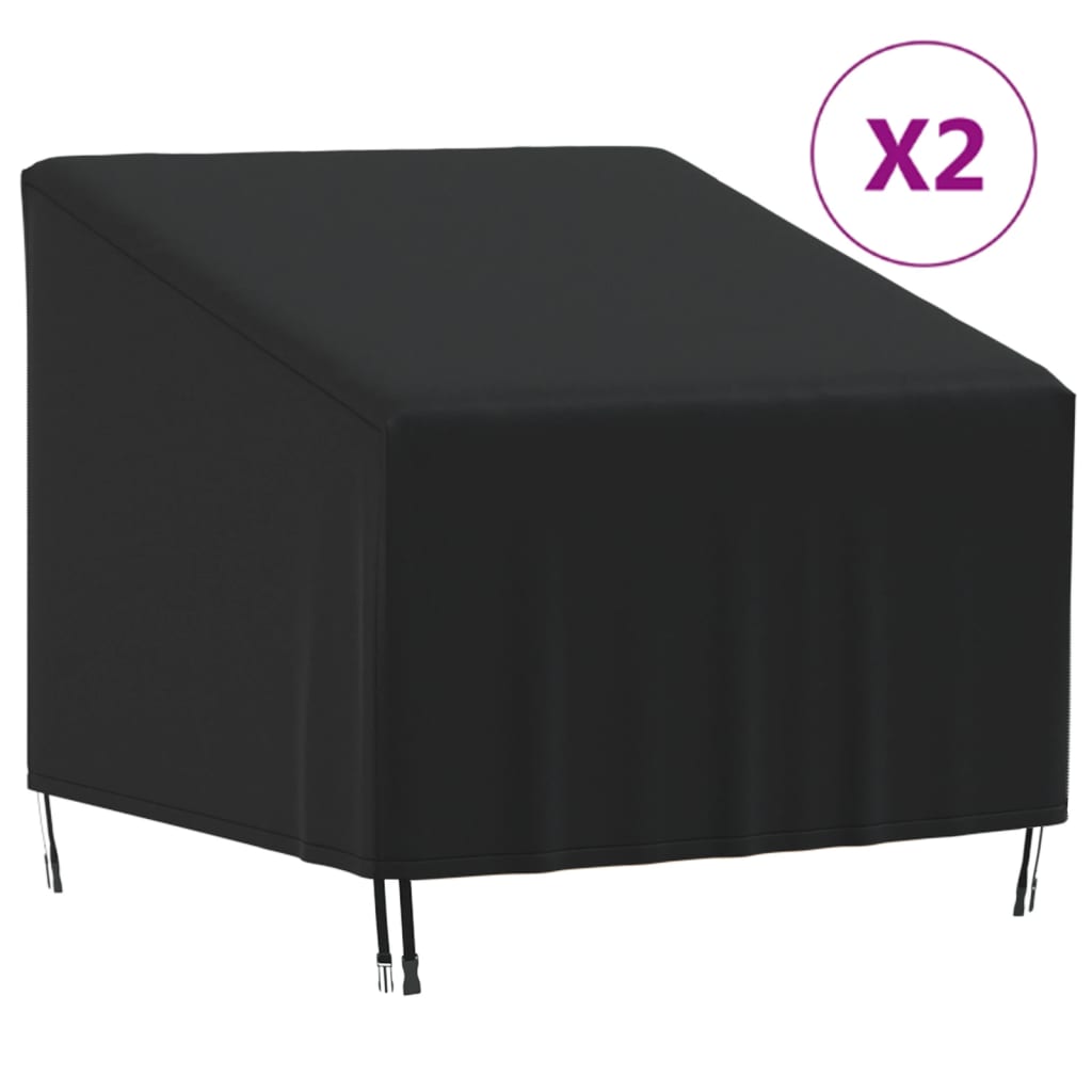 Coperture per Sedia da Giardino 2pz 90x90x50/75 cm 420D Oxford