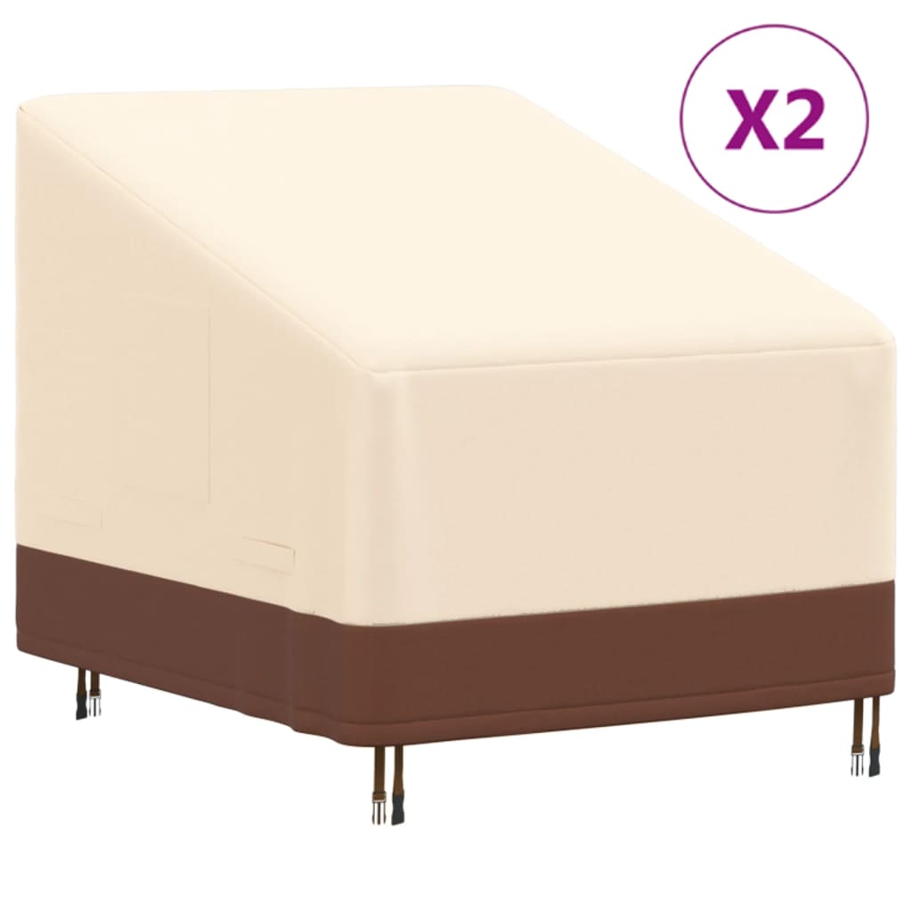 Coperture Poltrona da Giardino 2pz 79x97x48/74 cm 600D Oxford