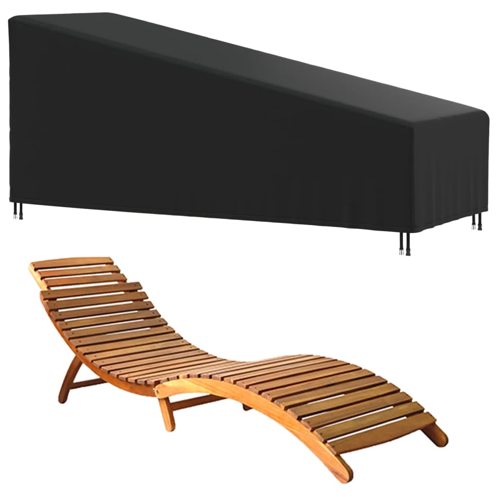 Coperture per Sdraio 2pz 195x76x40/80 cm 420D Tessuto Oxford