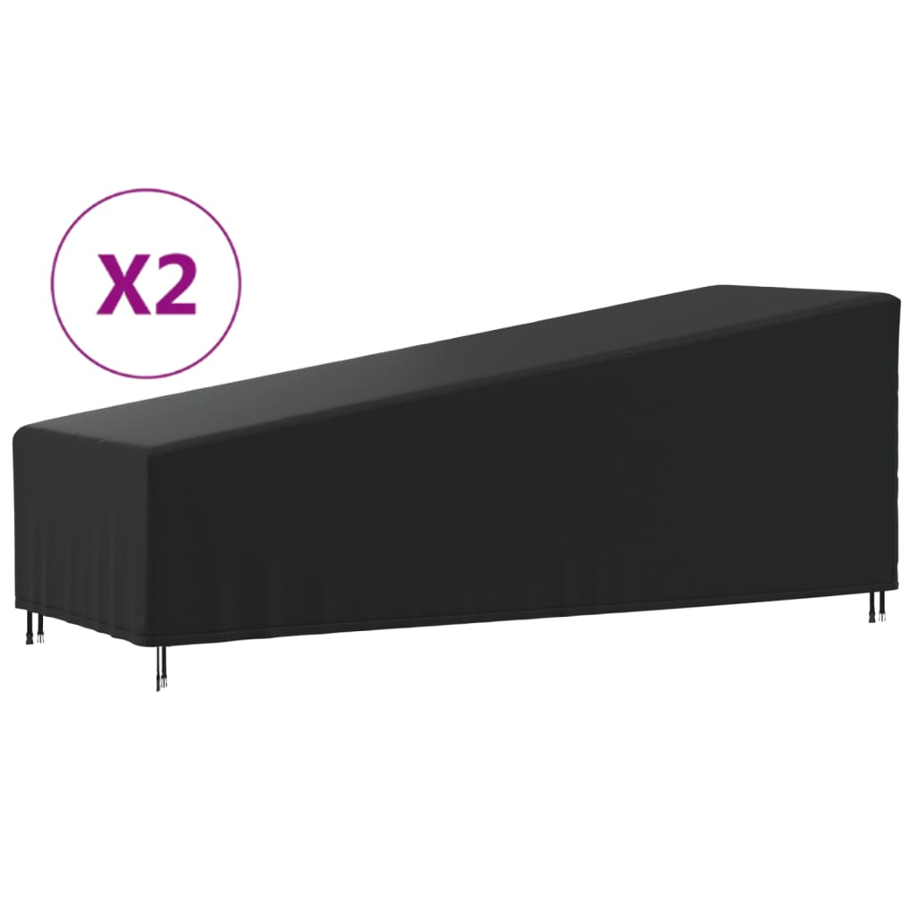 Coperture per Sdraio 2pz 210x80x45/75 cm 420D Tessuto Oxford
