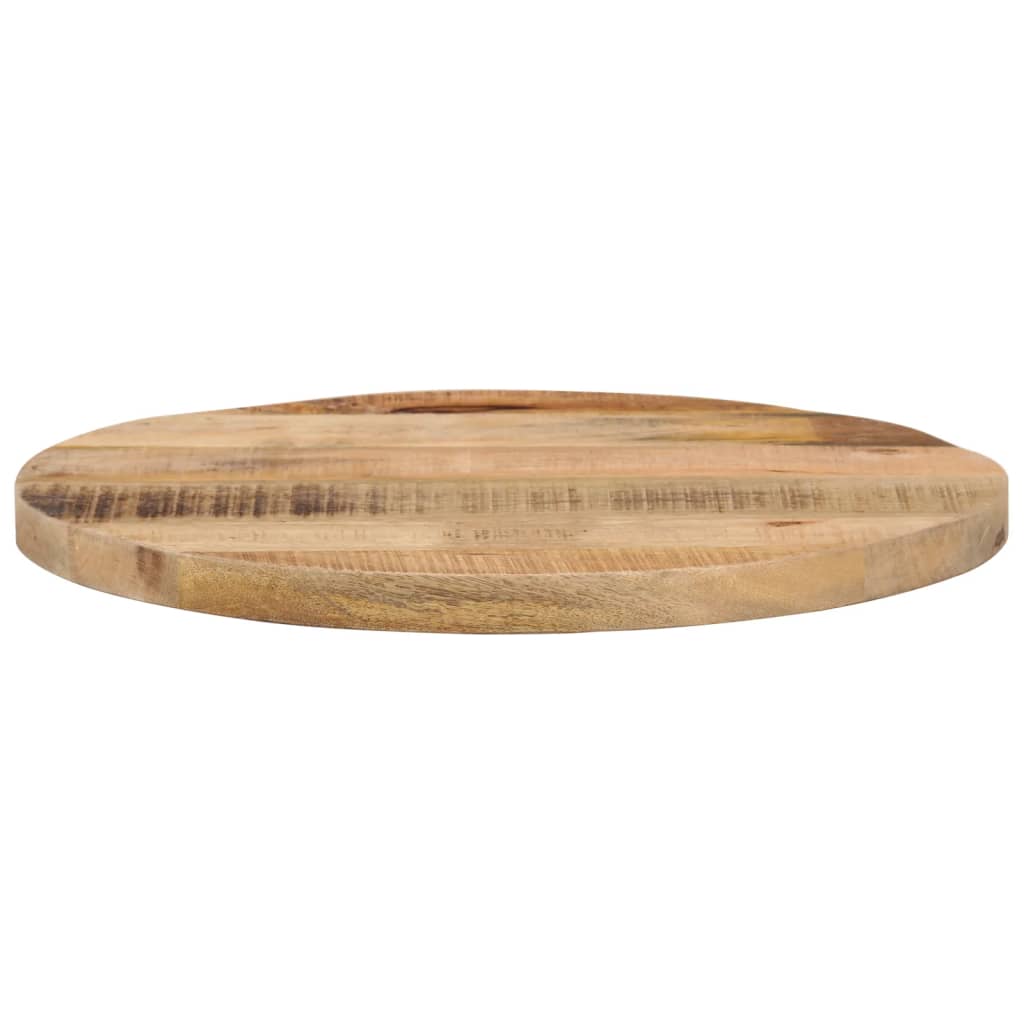 Piano per Tavolo ÃƒËœ 40x1,5cm Rotondo Legno Massello Grezzo Mango