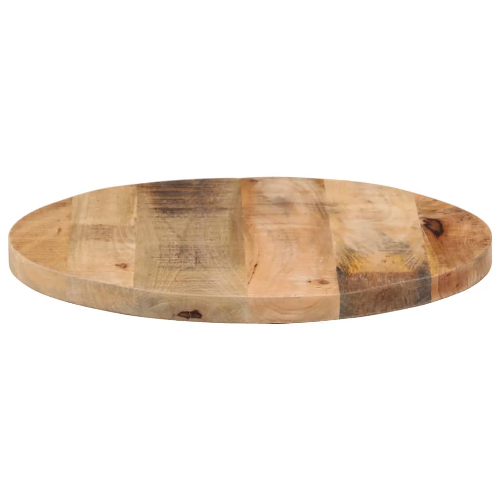 Piano per Tavolo ÃƒËœ 40x1,5cm Rotondo Legno Massello Grezzo Mango