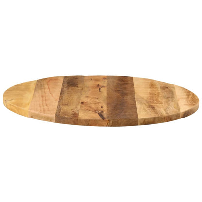 Piano per Tavolo Ã˜ 70x1,5cm Rotondo Legno Massello Grezzo Mango