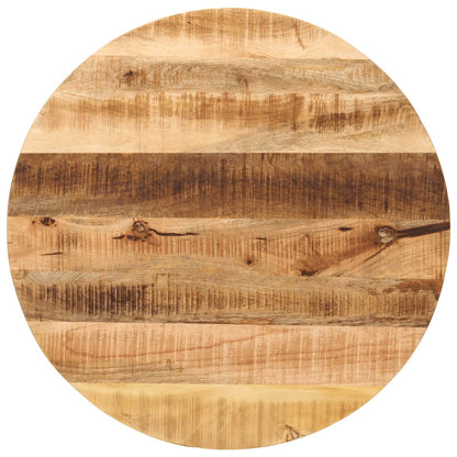 Piano per Tavolo ÃƒËœ 70x2,5cm Rotondo Legno Massello Grezzo Mango