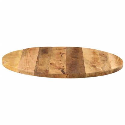 Piano per Tavolo ÃƒËœ 70x2,5cm Rotondo Legno Massello Grezzo Mango