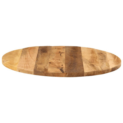 Piano per Tavolo Ã˜ 70x3,8cm Rotondo Legno Massello Grezzo Mango
