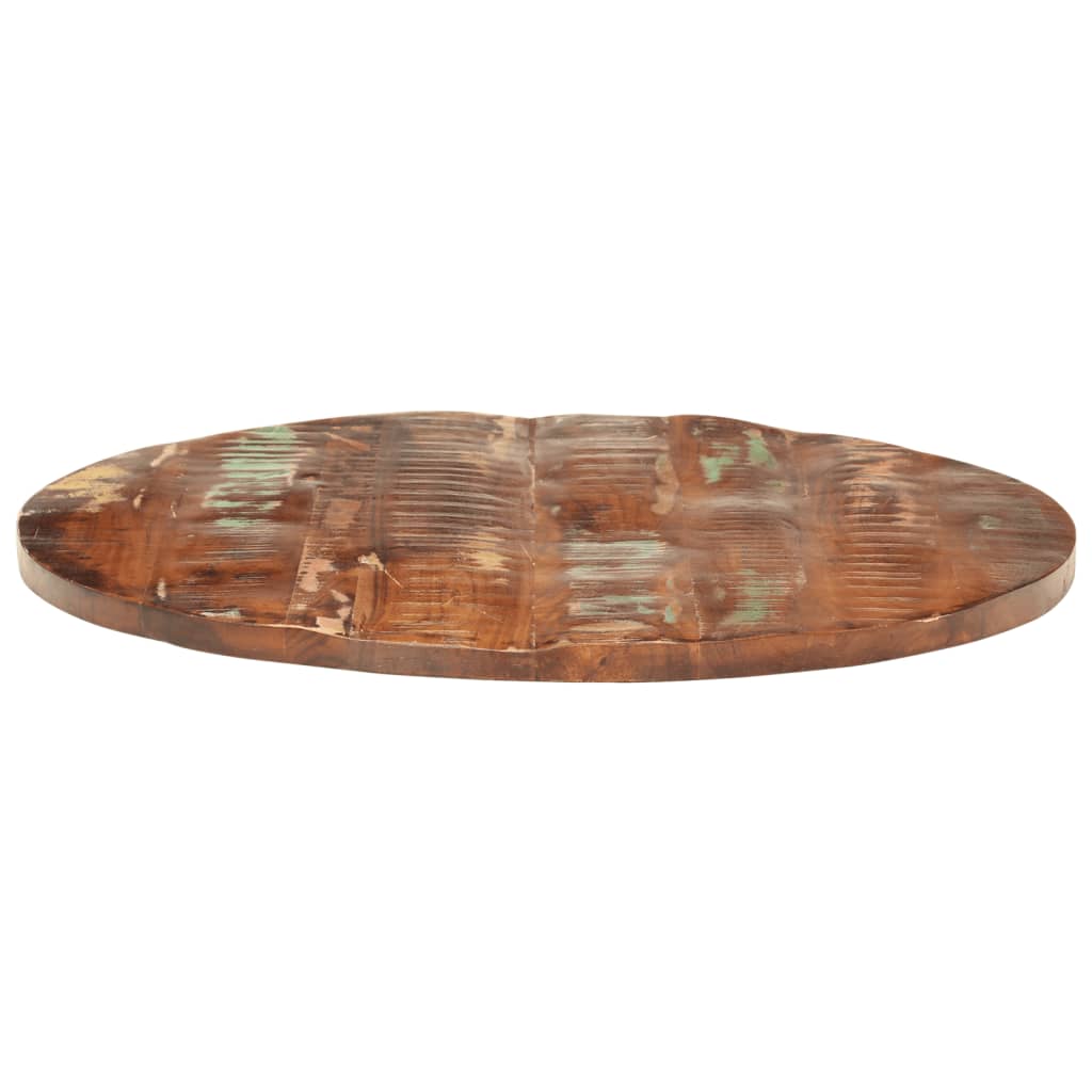 Piano per Tavolo ÃƒËœ 70x2,5 cm Rotondo Legno Massello di Recupero
