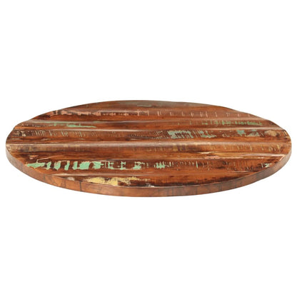 Piano per Tavolo Ã˜ 70x3,8 cm Rotondo Legno Massello di Recupero