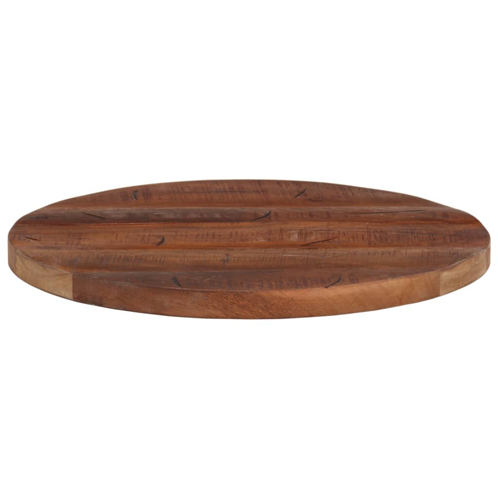 Piano per Tavolo Ã˜ 50x2,5 cm Rotondo Legno Massello di Recupero