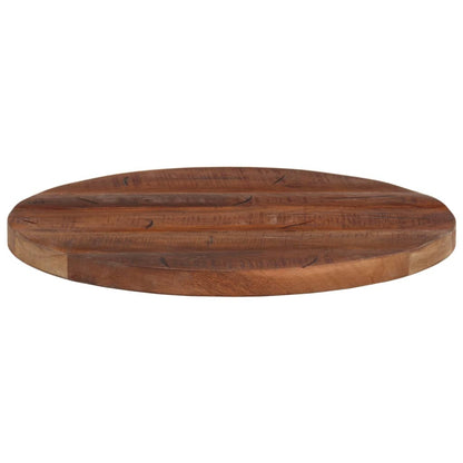 Piano per Tavolo ÃƒËœ 50x3,8 cm Rotondo Legno Massello di Recupero