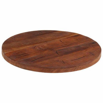 Piano per Tavolo Ø 60x2,5 cm Rotondo Legno Massello di Recupero