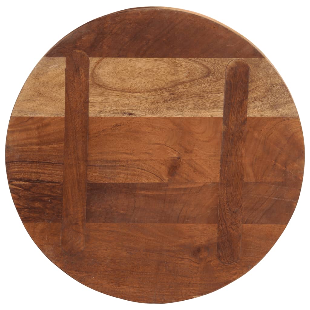 Piano per Tavolo Ø 60x2,5 cm Rotondo Legno Massello di Recupero