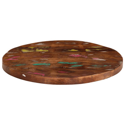 Piano per Tavolo Ã˜ 80x3,8 cm Rotondo Legno Massello di Recupero