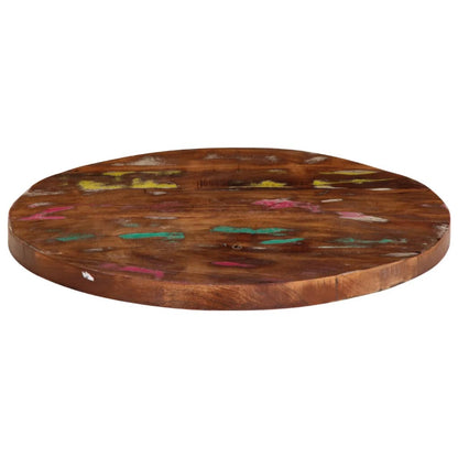 Piano per Tavolo Ã˜ 90x3,8 cm Rotondo Legno Massello di Recupero
