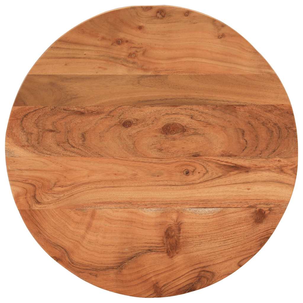 Piano per Tavolo ÃƒËœ40x2,5 cm Rotondo in Legno Massello di Acacia