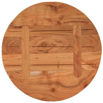 Piano per Tavolo ÃƒËœ40x2,5 cm Rotondo in Legno Massello di Acacia