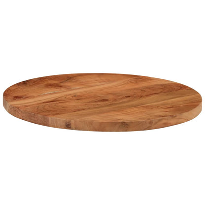 Piano per Tavolo ÃƒËœ50x2,5 cm Rotondo in Legno Massello di Acacia