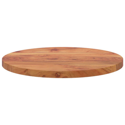 Piano per Tavolo ÃƒËœ60x2,5 cm Rotondo in Legno Massello di Acacia