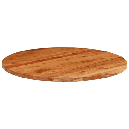 Piano per Tavolo Ã˜70x2,5 cm Rotondo in Legno Massello di Acacia
