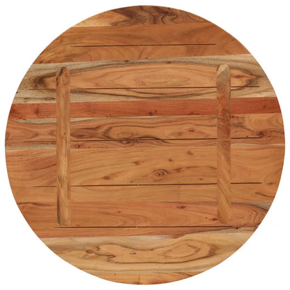 Piano per Tavolo ÃƒËœ80x3,8 cm Rotondo in Legno Massello di Acacia