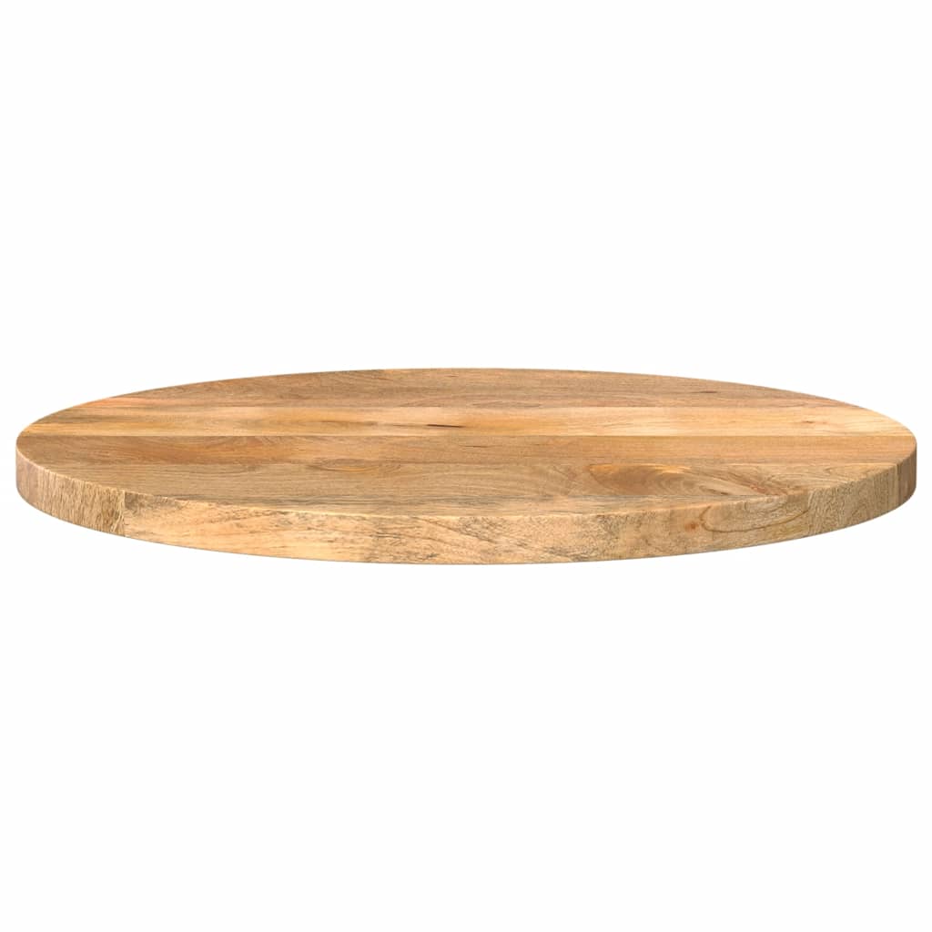 Piano per Tavolo Ã˜ 40x2,5cm Rotondo in Legno Massello di Mango