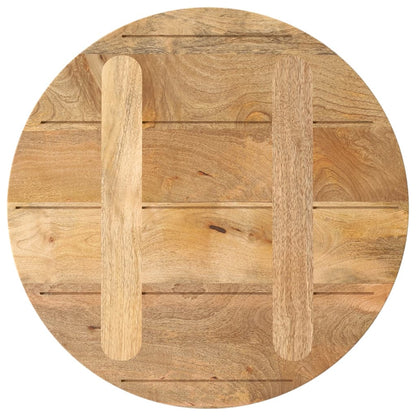 Piano per Tavolo ÃƒËœ 50x2,5cm Rotondo in Legno Massello di Mango
