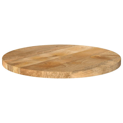 Piano per Tavolo Ã˜ 50x3,8 cm Rotondo in Legno Massello di Mango
